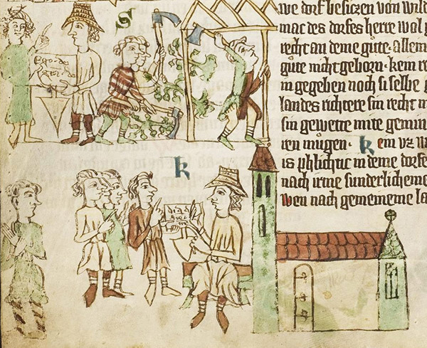 Geschichte Brandenburgs in romanischer Zeit. Lokator und Hausbau Sachsenspiegel
