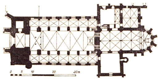 Brandenburg Dom, Grundriss nach Georg Dehio, gemeinfrei.